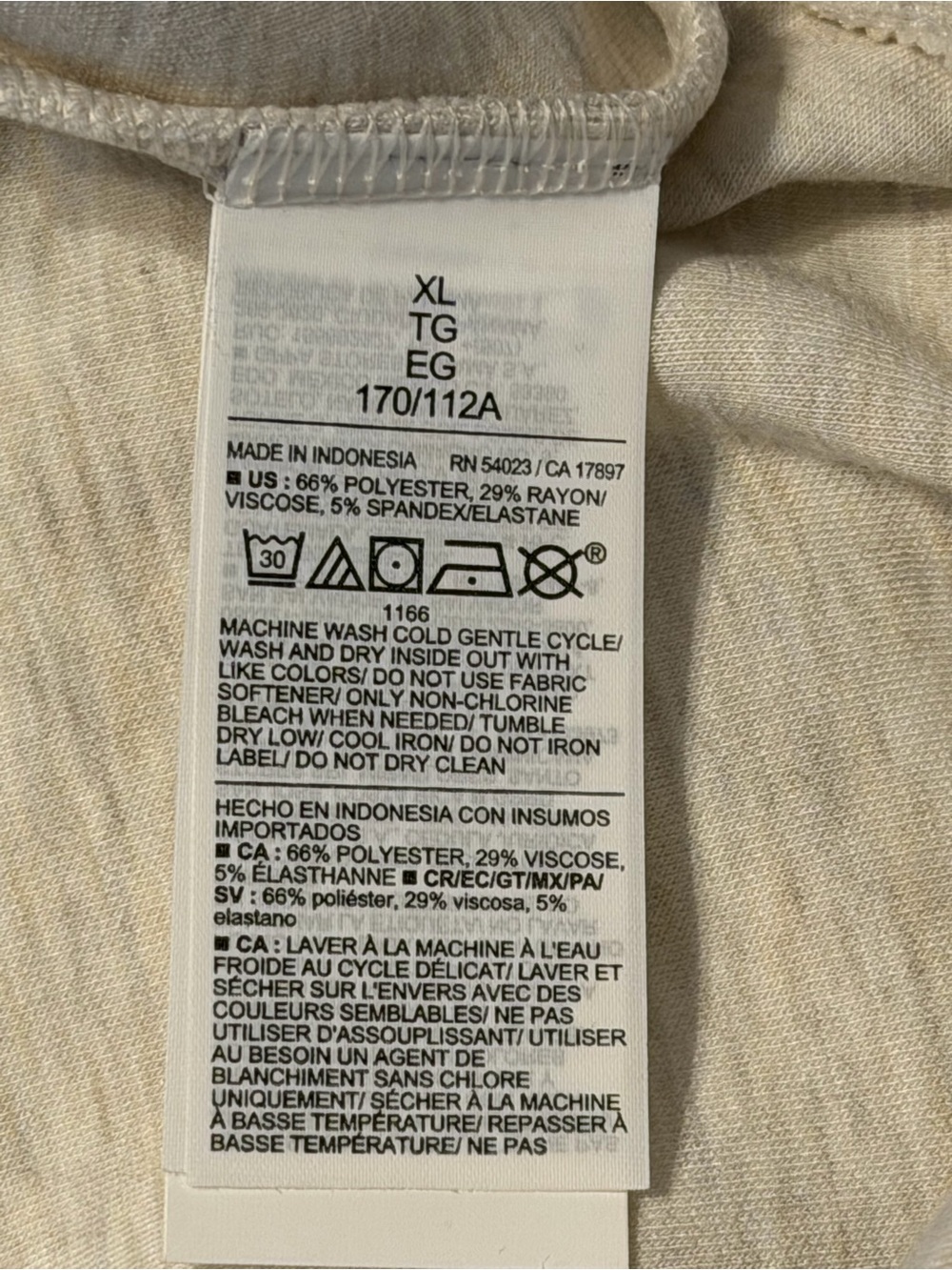 Old Navy Bounce Fleece Twist Front Sweatshirt in oatmeal heather new with tag XL - Picture 9 of 10
